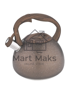 Чайник для плиты ALPENKOK AK-520 нерж.сталь со свистком 3,0л индукционное дно (12)