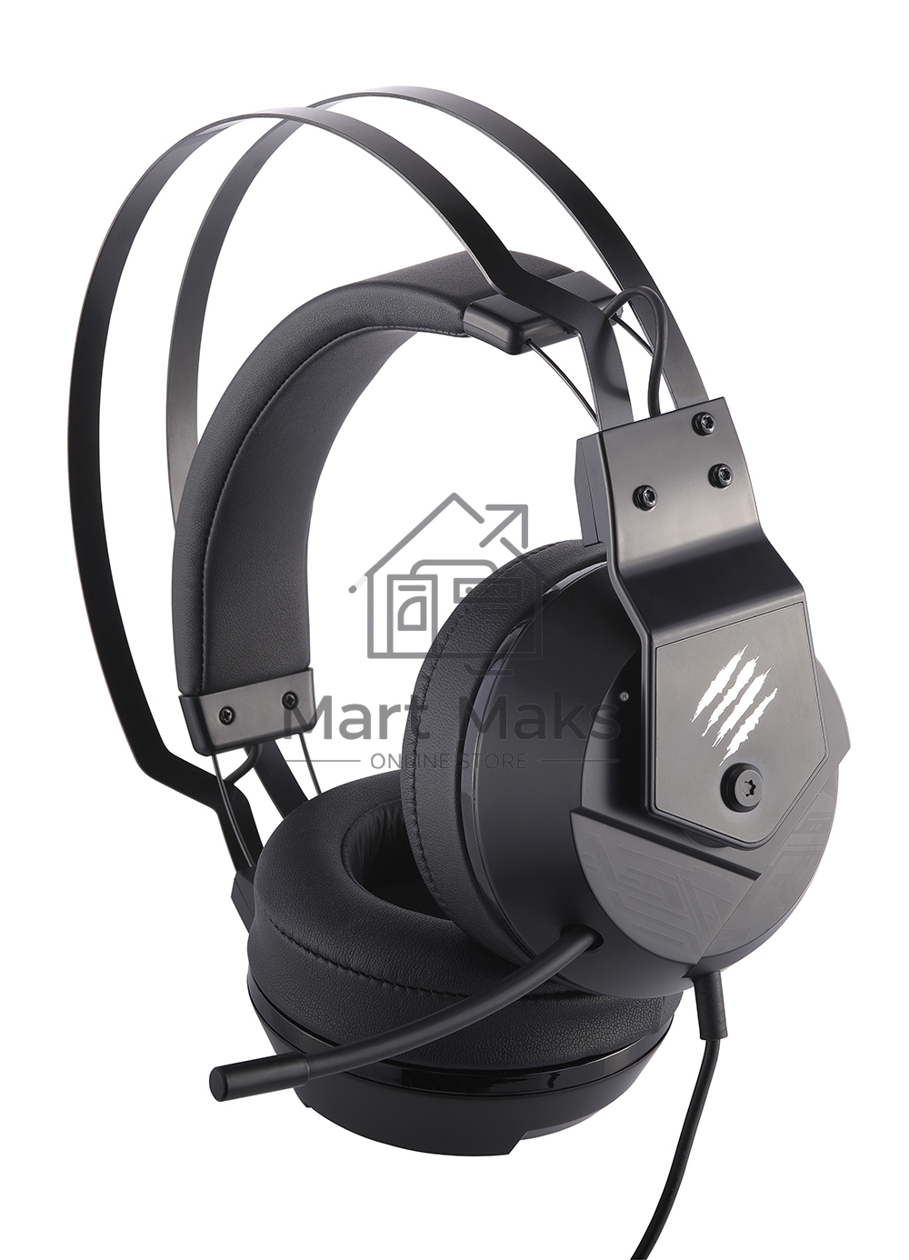 Игровые наушники чёрные Mad Catz  F.R.E.Q. 2 (USB, 40 мм неодимовые магниты, 32 Ом, 20 ~ 20000 Гц, микрофон)