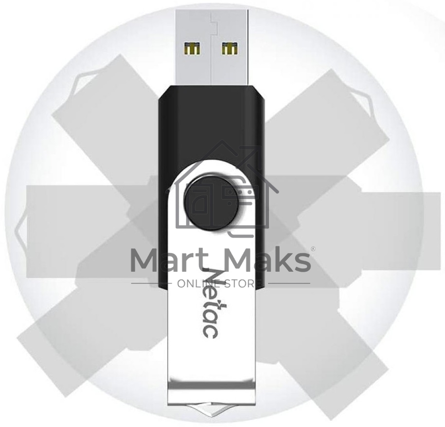 Флешка USB R/W R/W Netac U505 64Gb <NT03U505N-064G-20BK>, USB2.0
