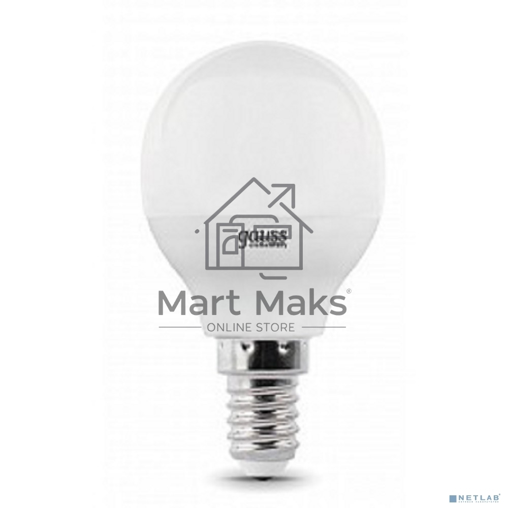 Лампа GAUSS LED Elementary Globe 6W E14 2700Kарт.LD53116