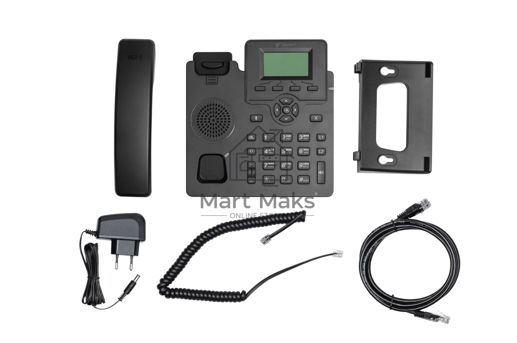 Телефон IP Флат Flat-Phone-C10 черный