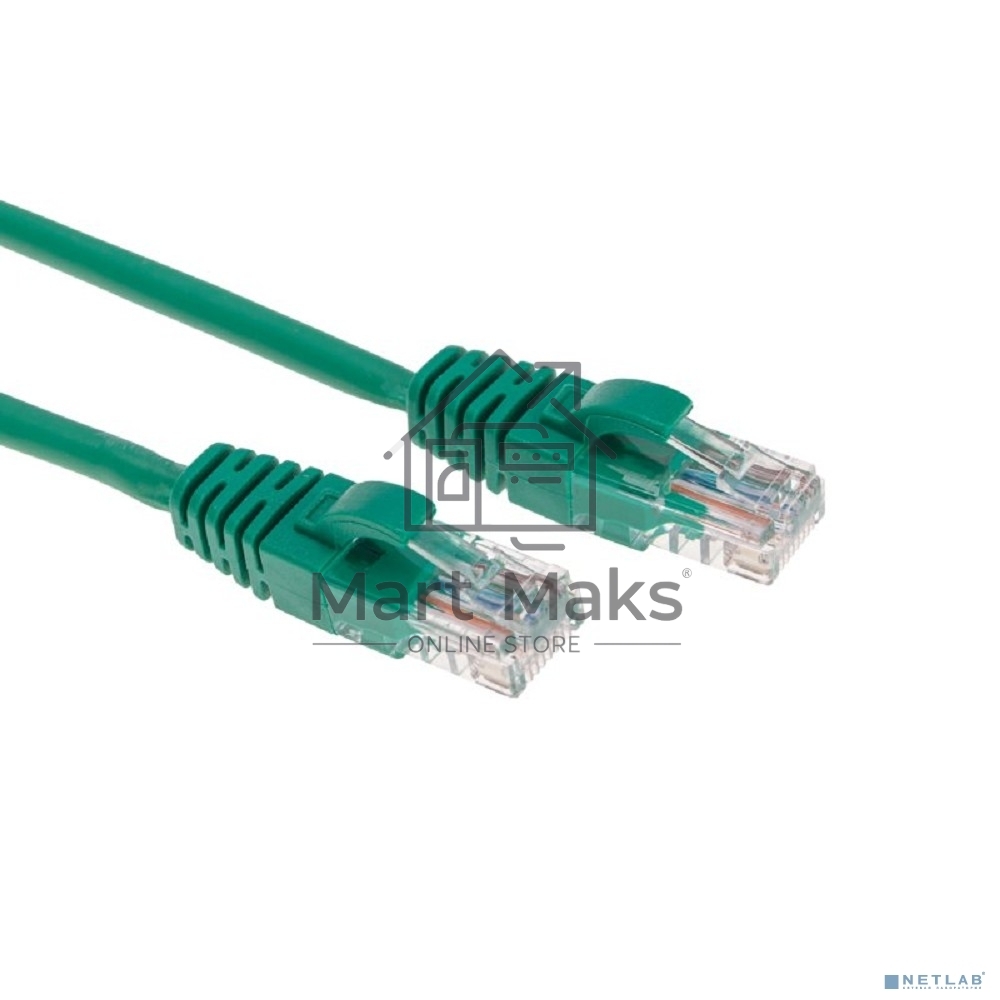 Патч-корд U/UTP Rexant категория 6, RJ45-RJ45, неэкранированный, 26AWG, LSZH, зеленый, 0.5 м