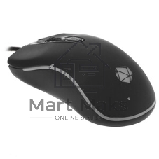 Мышь проводная Qumo Onyx RGb M73 черный, 2400 dpi, USB, кнопки - 4