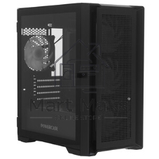 Компьютерный корпус Powercase Alisio Micro X4B V2, Tempered Glass, 4х 120мм ARGb fans, ARGb HUB, черный, mATX (CAMCXB-A4)