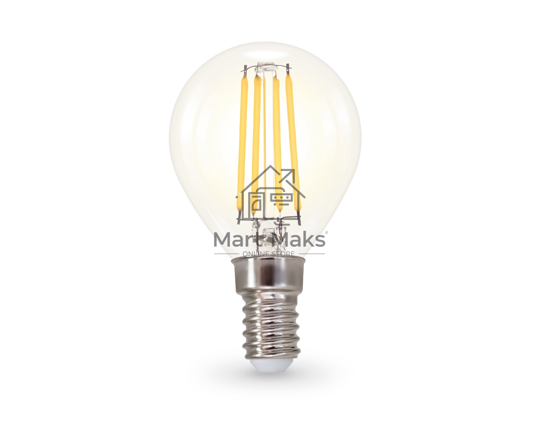 Лампа светодиодная 451134 Filament LED P45 11W E14 4000K 220-240V