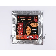 Светодиодная лента Ambrella light GS1201 2835 120Led/ 9.6W m/ 12V IP65 3000K/ 5000*8*2.27mm (2 конт.)