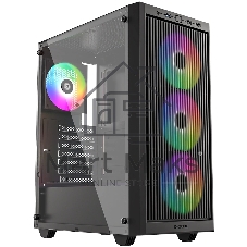 Корпус Case ID-Cooling WARE 310 ARGB Black ATX/ win TG/ 4 fans/ Type C/ CPU 160mm/ GPU 320mm/ no PSU
