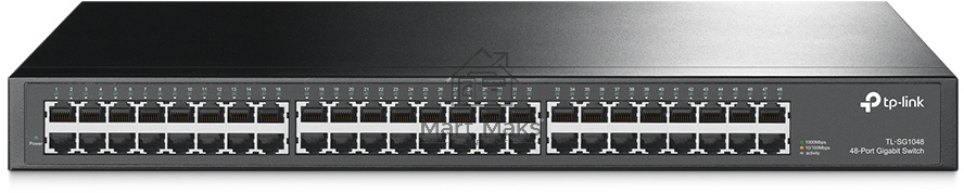 Сетевой коммутатор TP-Link SMB TL-SG1048 Коммутатор 48-port Gigabit Switch, 1U 19-inch rack-mountable steel case