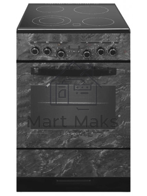 Плита электрическая Gefest ЭП Н Д 6560-03 0053 черный, конфорок 4 шт, духовка 55 л, 60 см x 85 см x 60 см
