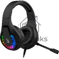 Гарнитура Bloody G230P чёрный, проводная, USB, подсветка
