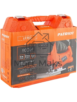 Лобзик электрический PATRIOT LS 902, мощность 800 Вт, макс толщина дерева 100мм