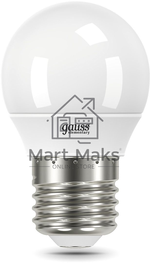 Лампа Elementary Шар 6W 3000K E27 (3 лампы в упаковке) LED 1/40