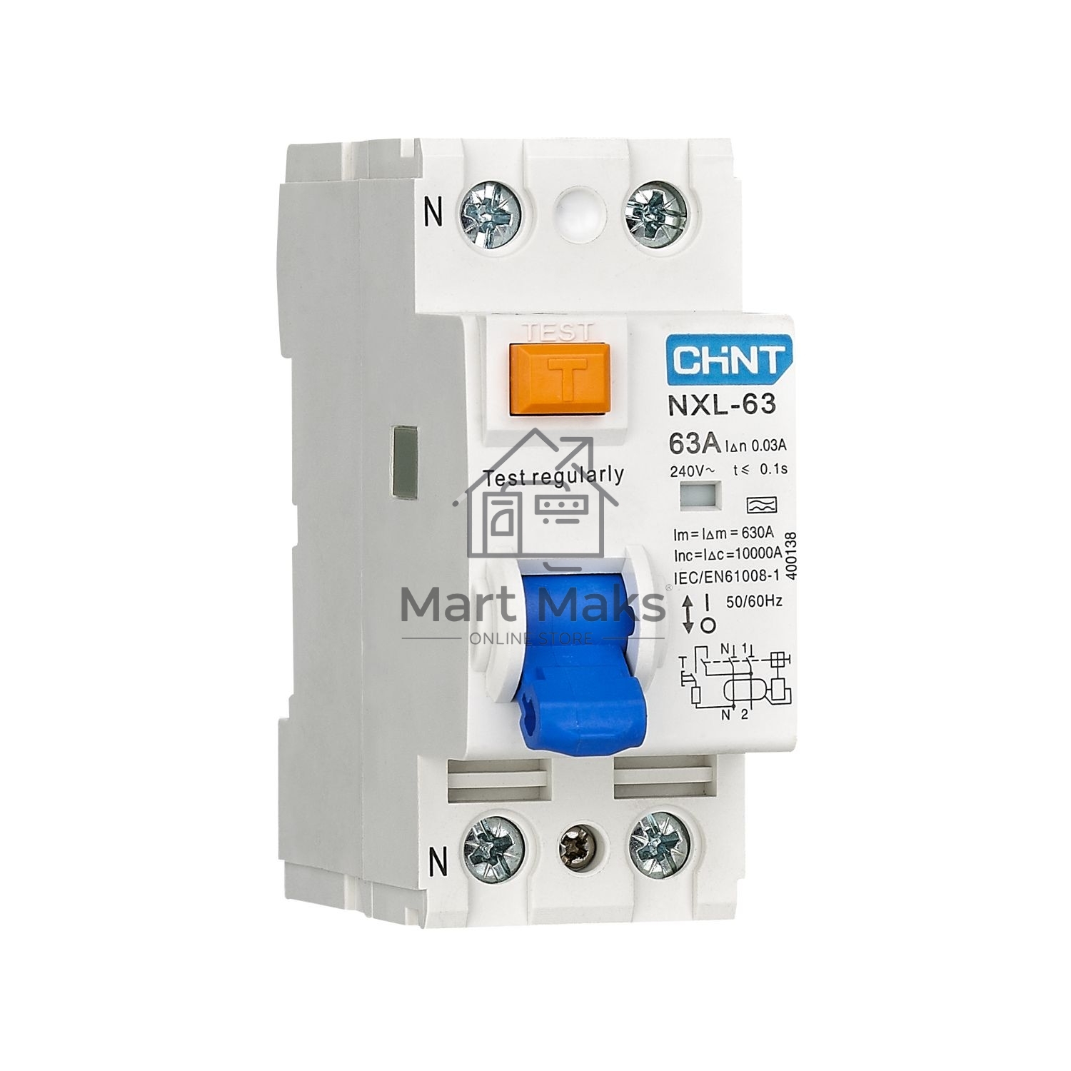 УЗО NXL-63 6kA 1P+N 25A 30mA A (R)