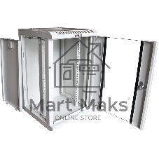 Шкаф коммутационный Lanmaster (TWT-CBW10G-6U-3X3-GY) настенный 6U 312x300мм пер.дв.стекл 30кг серый