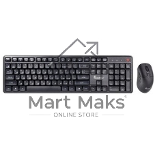 Комплект клавиатура+мышь Smartbuy 106AG беспроводной, USB, 1600 DPI, чёрный