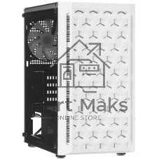 Корпус PowerCase Mistral Micro Z3W Mesh LED, Micro-Tower, белый