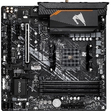 Материнская плата GIGABYTE B550M AORUS ELITE AX, AM4, AMD B550, 4xDDR4, 4xSATA, 2xM.2, 1xPCIe 4.0 x16, DVI-D, HDMI, 1x1Gb LAN, 3x3.5 мм, 7.1, microATX