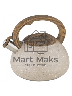 Чайник для плиты ALPENKOK AK-522 нерж.сталь со свистком 3,0л индукционное дно (12)