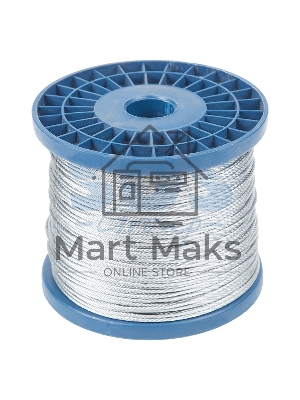 Трос стальной DIN 3055 (6x7) М3 (бобина 200 м) Трос стальной DIN 3055 (6x7) М3 (бобина 200 м)