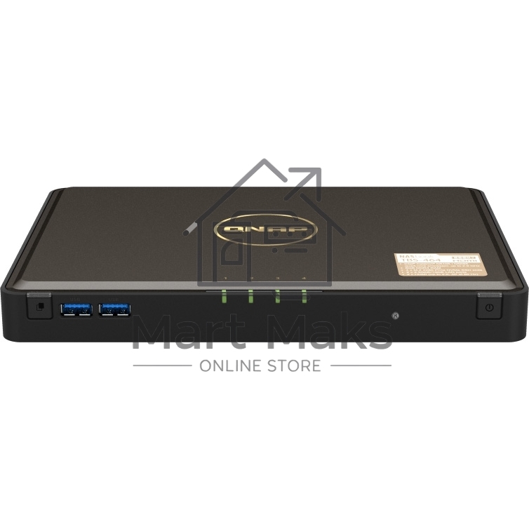 Сетевой RAID накопитель SMB QNAP TBS-464-8G NAS 4-bay M.2 NVMe, Intel Celeron N5105 4-core/4-thread 2.0-2.9 GHz, 8 GB DDR4, 2 x 2.5 GbE, 2xUSB 3.2 Gen 1 port, 3xUSB 2.0 port, 2xHDMI Output