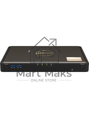 Сетевой RAID накопитель SMB QNAP TbS-464-8G NAS 4-bay M.2 NVMe, Intel Celeron N5105 4-core/4-thread 2.0-2.9 GHz, 8 Gb DDR4, 2 x 2.5 GbE, 2xUSB 3.2 Gen 1 port, 3xUSB 2.0 port, 2xHDMI Output