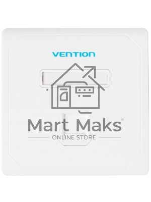 Лицевая панель Vention настенная (тип 86) под модуль Keystone 1 порт Белая