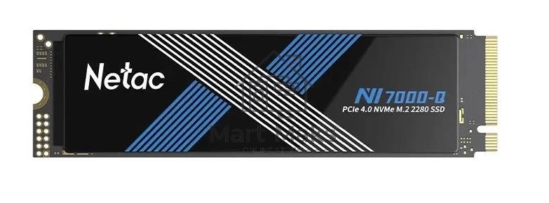 Накопитель SSD Netac NV7000-Q, 4Tb, M.2 2280, PCIe 4.0 x4, NVMe, R/W 7100/6200, с радиатором