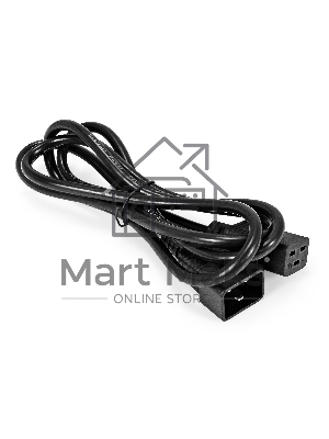 Кабель питания (UPS) ExeGate Special EC20-1,8S (IEC 320 C19->C20, 3*1.5мм2, CCA, черный, 1.8м)