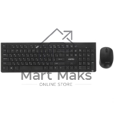 Комплект клавиатура+мышь Smartbuy 206368AG беспроводной, USB, 1600 DPI, чёрный