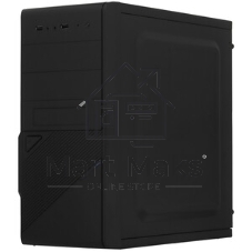 Компьютерный корпус ExeGate EX284019RUS Minitower BA-201 Black, mATX, (AA450, 80мм), 2*USB, Audio