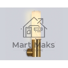 Настенный светильник Ambrella light LH53688 BS/WH латунь/белый 6W 3000K 85*60*300
