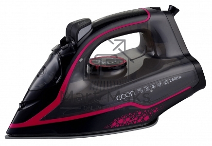 Утюг econ ECO-BI2405 Керамическая подошва 2400 Вт Регулируемая температура Регулируемая подача пара Функция сухого глажения Паровой удар Функция 