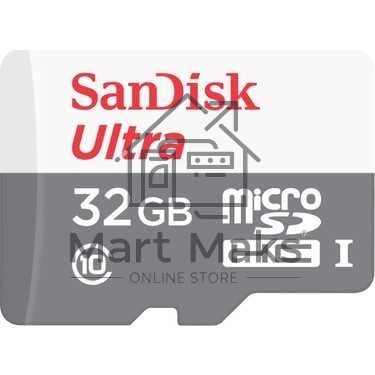 Флеш карта microSD 32GB SanDisk microSDHC Class 10 Ultra UHS-I 100MB/s