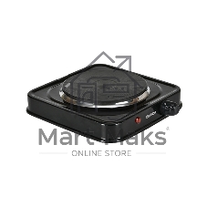 Плита настольная электрическая Blackton Bt HP114B черный, 1 кВт, ТЭН, конфорки - 1, эмаль, поворотные переключатели