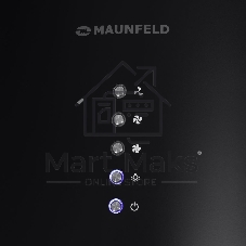Вытяжка пристенная Maunfeld Lee Wall 35 черная, 35 см, 1050 куб. м/ч, 54 дБ