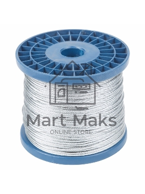 Трос стальной DIN 3055 (6x7) М2 (бобина 200 м) Трос стальной DIN 3055 (6x7) М2 (бобина 200 м)