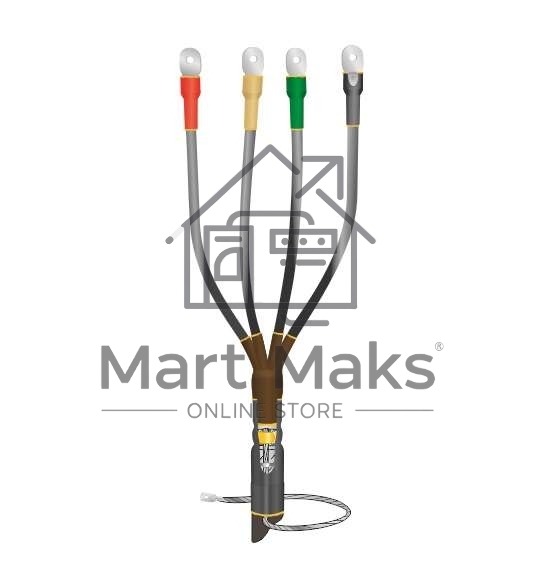 Муфта кабельная концевая внутренней установки 1кВ КВТпН 4х(35-50мм) с болтовыми наконечниками Нева-Транс Комплект 22020034