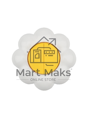 Выключатель двухклавишный KRANZ HAPPY Ромашка скрытой установки, желтый/белый