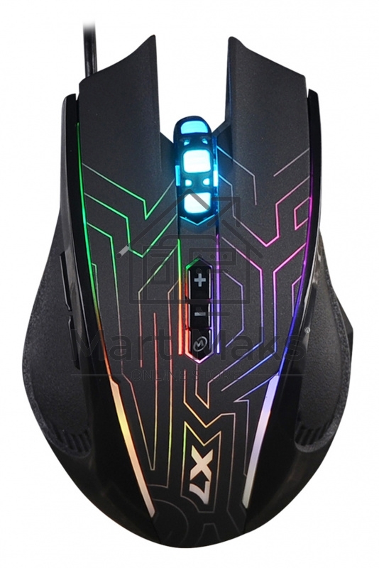 Мышь проводная A4Tech X87 черный, 2400 dpi, USB, кнопки - 8