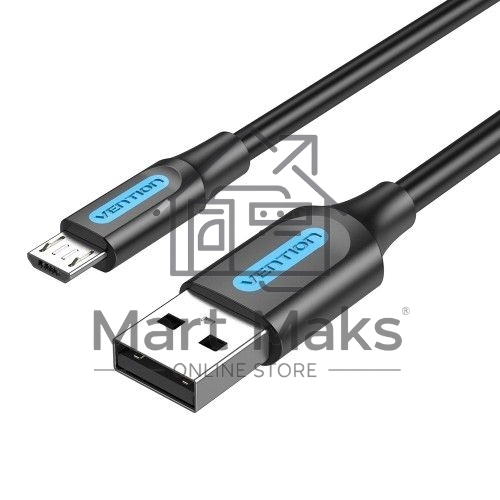 Кабель Vention USB 2.0 AM/micro B 5pin - 2м черный