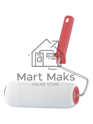 Валик Поролон, в сборе, 150 мм, D – 48 мм, D ручки – 6 мм, крепление шплинтом Сибртех