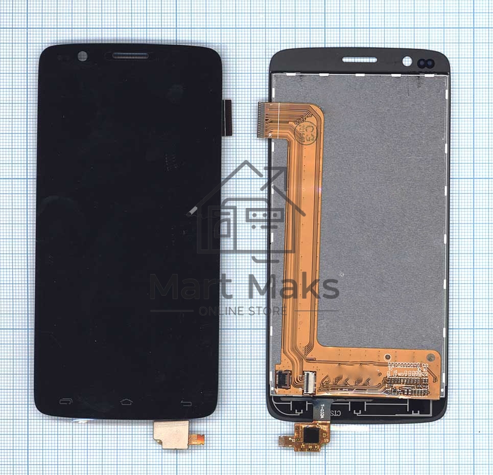 Дисплей для Fly IQ4409 Era Life 4 Quad, черный