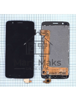 Дисплей для Fly IQ4409 Era Life 4 Quad, черный