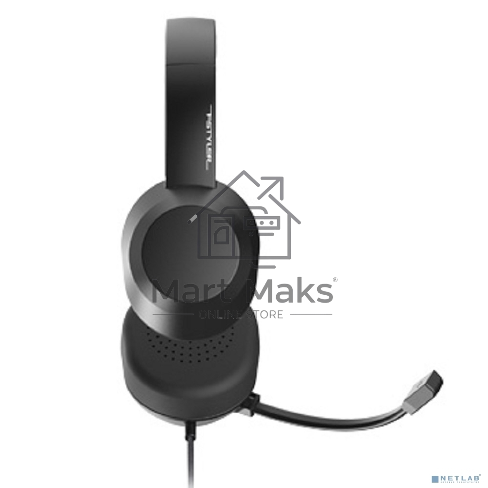 Наушники с микрофоном A4Tech Fstyler FH150U черный 2м накладные USB оголовье (FH150U BLACK)