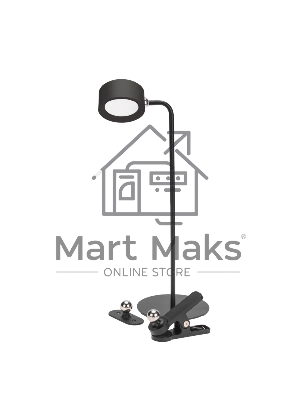 Светильник магнитный переносной с 3 креплениями, круглый, черный Rexant