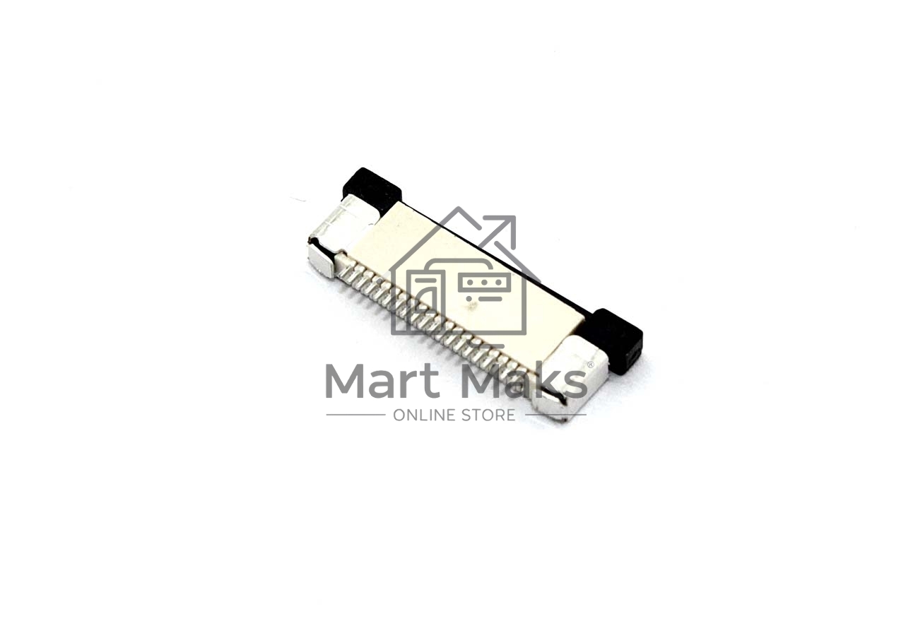 Разъем FPC  Half Coverage Bottom Contact 0.5K-BX-20PWB 20 pin высота 2мм шаг 0,5мм