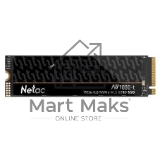 Накопитель SSD Netac NV7000-T, 2Tb, M.2 2280, PCIe 4.0 x4, NVMe, R/W 7300/6700, с радиатором