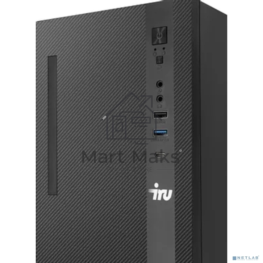 Компьютер IRU 310SC MT i3 12100 (3.3) 8Gb SSD256Gb UHDG 730 Windows 11 Professional GbitEth 200W черный (1969049)