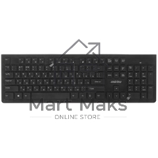 Комплект клавиатура+мышь Smartbuy 206368AG беспроводной, USB, 1600 DPI, чёрный