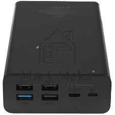 Портативный аккумулятор Perfeo Powerbank MOUNTAINS 30000 mAh/LED дисплей/PD + QC 3.0/Type-C/4 USB/Выход: 3A, max 22.5W White (PF_D0162)
